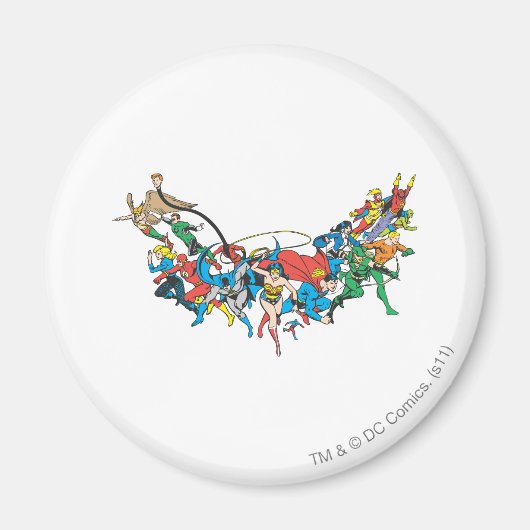 ジャスティス・リーグ・オブ・アメリカ・グループ2 マグネット (正面)