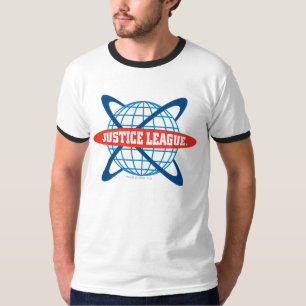 ジャスティス·リーグ·グローブ·ロゴ Tシャツ