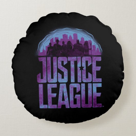 ジャスティス・リーグ |ジャスティス・リーグ・シティ・シルエット ラウンドクッション (正面)