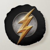 ジャスティス・リーグ |フラッシュメタリックボルトシンボル ラウンドクッション (裏面)