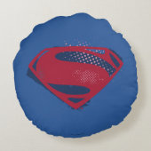 ジャスティス・リーグ |ブラシとハーフトーンのマすごいニュアル記号 ラウンドクッション (裏面)