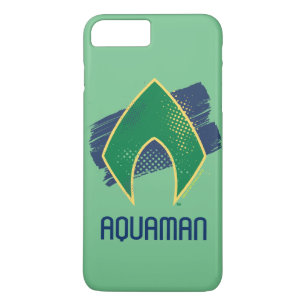 ジャスティス・リーグ ブラシ&ハルフトーン アクアマン シンボル iPhone 8 PLUS/7 PLUSケース