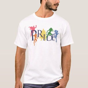 ジャスティス・リーグ・プライド キャラクター シルエット Tシャツ