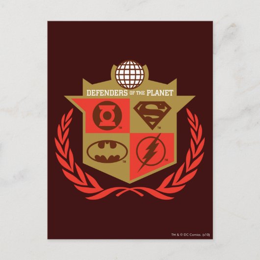 ジャスティス·リーグ·プラネット·ディフェンダーズ ポストカード (正面)