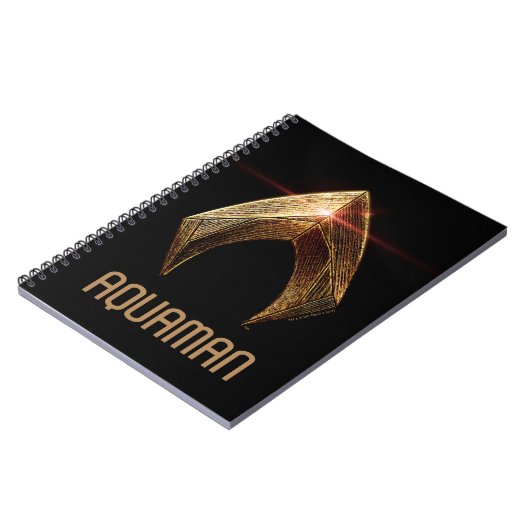 ジャスティス・リーグ | メタリックアクアマンシンボル ノートブック (左側)