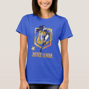 ジャスティス・リーグ ワンダー・ウーマン JL ロゴ ポップアート Tシャツ
