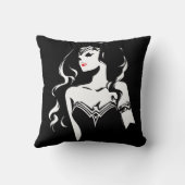 ジャスティス・リーグ |女性疑問に思ノワールアポップ・アートのート クッション (裏面)