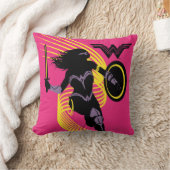 ジャスティス・リーグ |疑問に思女性シルエットアイコン クッション (ブランケット)