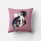 ジャスティス・リーグ |疑問に思女性プロフィールアポップ・アートのート クッション (裏面)