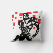 ジャスティス・リーグ | Cyborg Digital Noir ポップ・アートの Art クッション (裏面)