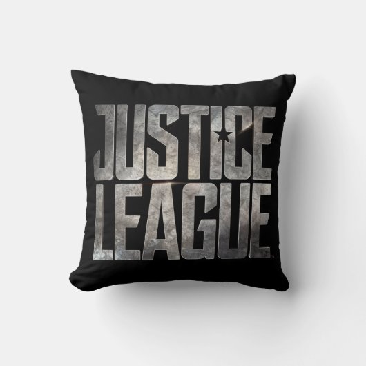 ジャスティス・リーグ | Justice Leagueメタリックロゴ クッション (正面)