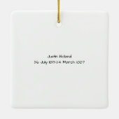 ジャスティンオランダ セラミックオーナメント (裏面)