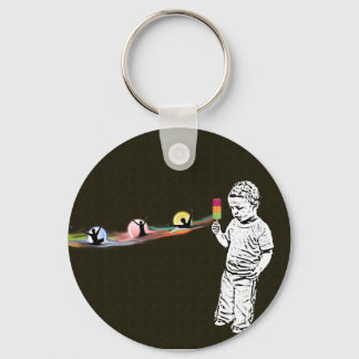 ジャスティンズポプシクルレインボーキーチェーン キーホルダー