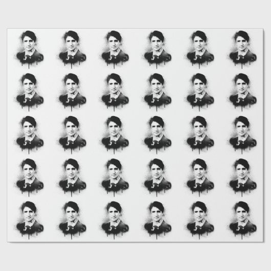 ジャスティントルドーグラフィティアート ラッピングペーパー (フラット)