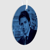 ジャスティントルドーポートレート2014青 オーナメント (正面)