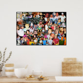 ジャスティンファミリーコラージュ ポスター (キッチン)