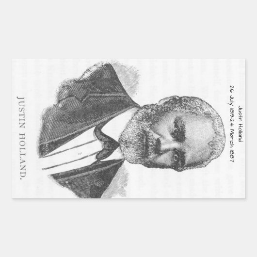 ジャスティンホランド 長方形シール (正面)