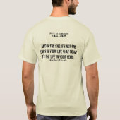 ジャスティン・オバマスタイルポスターTシャツ Tシャツ (裏面)