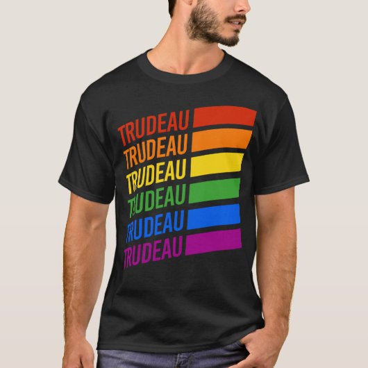 ジャスティン·トルドーのLGBT Tシャツ (正面)