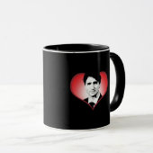 ジャスティンTrudeauのハート- .png マグカップ (正面右)