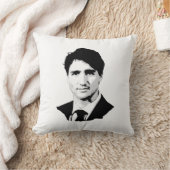 ジャスティンTrudeauのポートレート クッション (ブランケット)
