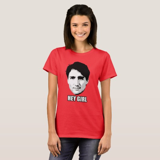 ジャスティンTrudeau - "ちょっと女の子" Tシャツ (正面フル)
