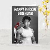 ジャスティンTrudeau: Puckinの幸せな誕生日 カード (黄色い花)