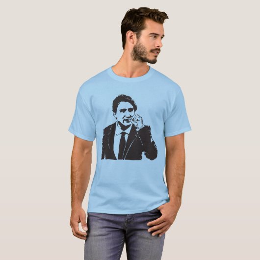 ジャスティンTrudeau. Tシャツ (正面フル)