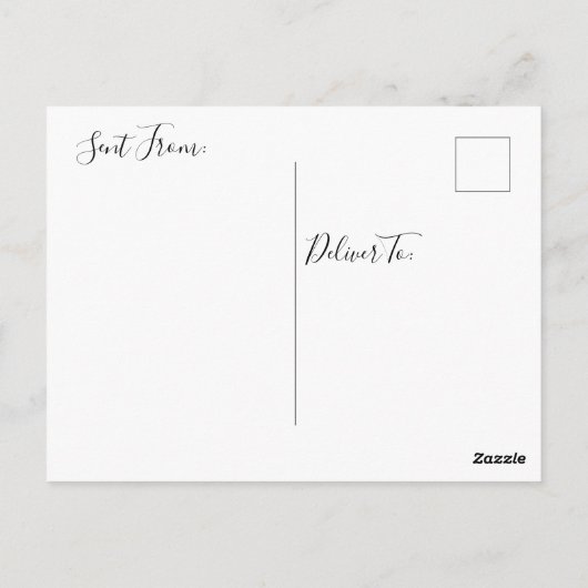 ジャストことわざこんにちは、木にかわいいリス ポストカード (裏面)