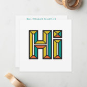 ジャストことわざハイフラットノートカード金ゴールド、緑、赤 ノートカード (正面/裏面インサイチュ)