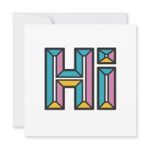 ジャストことわざハイフラットノートカード(ピンク、ブルー、金ゴールド)