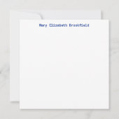 ジャストことわざハイフラットノートカード(青と金ゴールド) ノートカード (裏面)