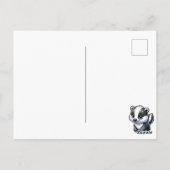 ジャストことわざハイ | かわいいアナグマ ポストカード (裏面)