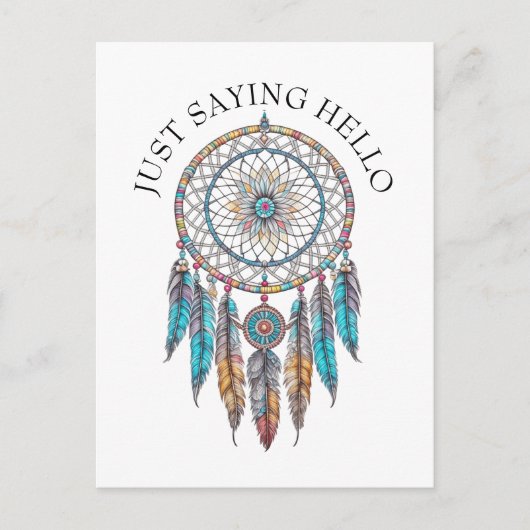 ジャストことわざハイ | Blue Dreamcatchers神秘 ポストカード (正面)