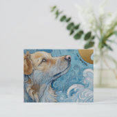 ジャストことわざハロードッグ葉書 ポストカード (スタンド正面)