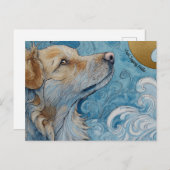 ジャストことわざハロードッグ葉書 ポストカード (正面/裏面)