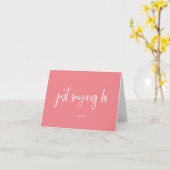 ジャストことわざHi|スシンプルクリプトピンクと白 カード (黄色い花)