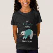 ジャストつるスのまわりに・スロスティール(緑がかった色) Tシャツ (正面)