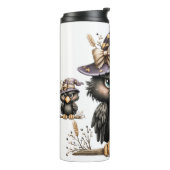 ジャストつるルののまわりに、謎の、いたずら好きなカラス。 タンブラー (回転左)