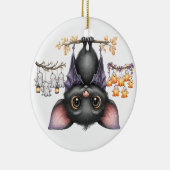 ジャストつるーののまわりに、こうもり セラミックオーナメント (右)