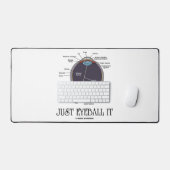 ジャストアイボールit人間の眼解剖学ギークアドバイス デスクマット (キーボード&マウス)