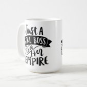 ジャストアガールボス建物ザエンパイアマグ コーヒーマグカップ (正面左)