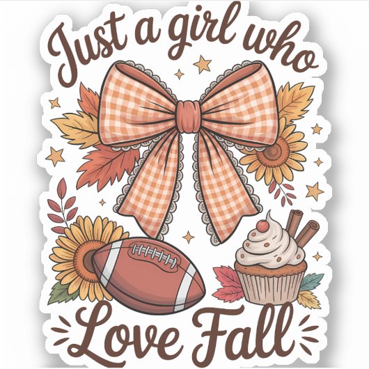 ジャストアガール愛する秋コージー シール (正面)