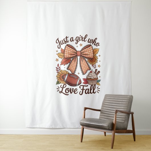 ジャストアガール愛する秋コージー タペストリー (インサイチュ)