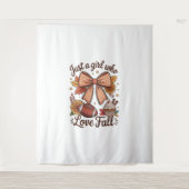 ジャストアガール愛する秋コージー タペストリー (正面)