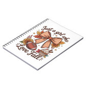 ジャストアガール愛する秋コージー ノートブック (左側)