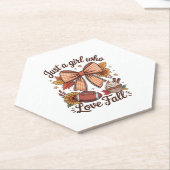 ジャストアガール愛する秋コージー ペーパーコースター (アングル)