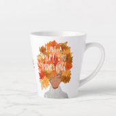 ジャストアガール秋水彩秋美しい カフェラテマグ (右)