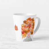 ジャストアガール秋水彩秋美しい カフェラテマグ (右アングル)