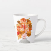 ジャストアガール秋水彩秋美しい カフェラテマグ (右)